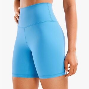 CRZ YOGA Vibrant Blue Bike Shorts